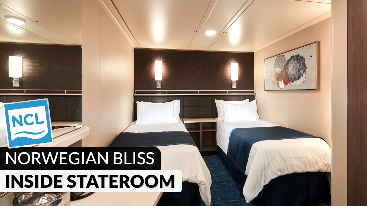 Norwegian Bliss | Inside Stateroom Full Walkthrough Tour & Review 4K | Category: IA, IB, IF, I4, IX