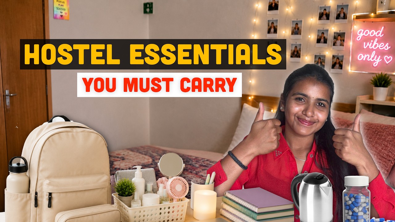 📦 Hostel Packing Checklist for Freshers | Must-Have College Essentials | VIT Vellore
