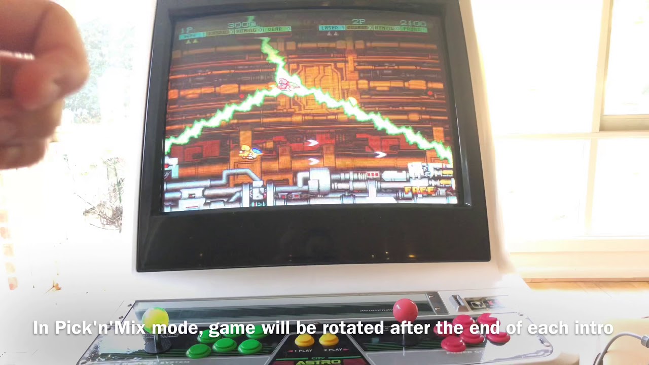Neogeo UniBios4 Pick'n'Mix mode for 161-in-1 multicart on AstroCity cabinet