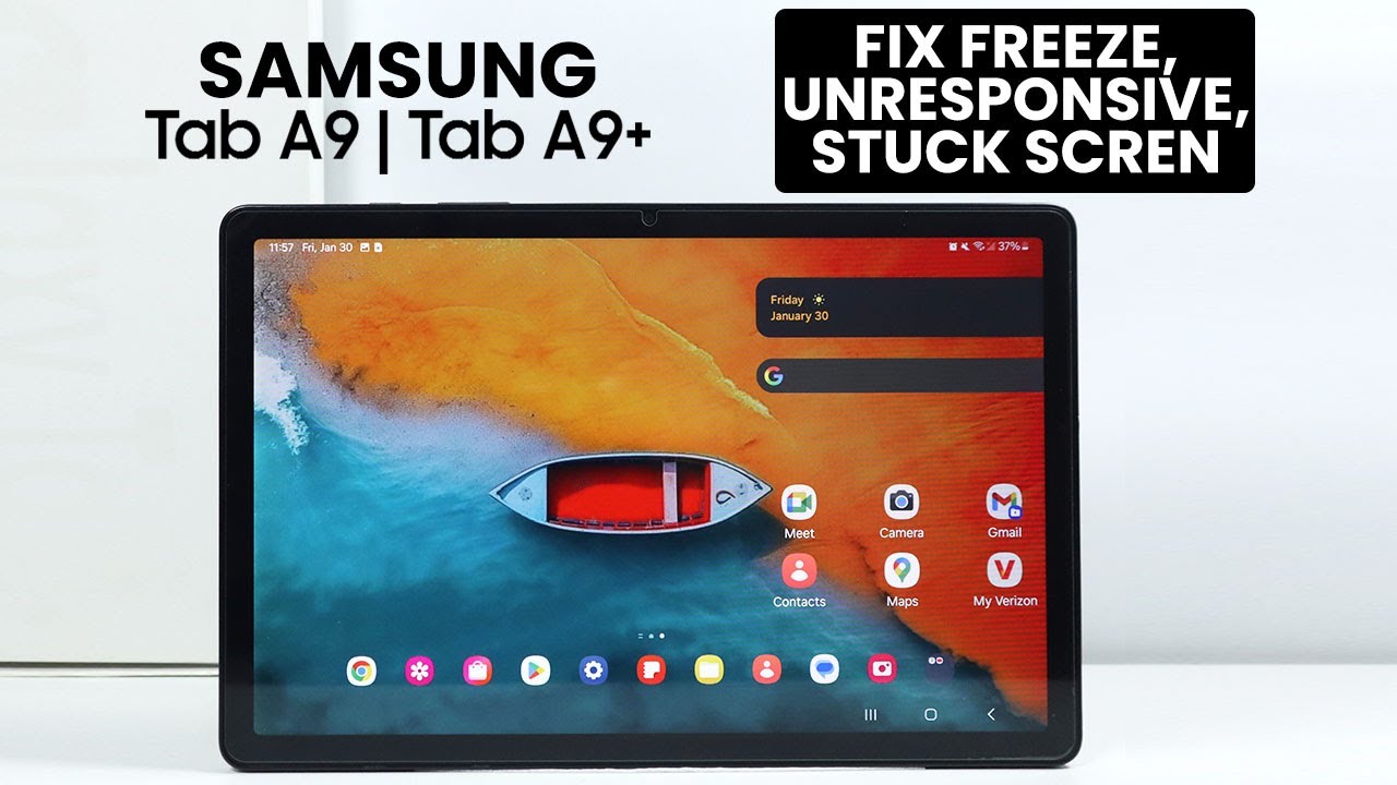 Samsung Tab A9 / A9 Plus: Fix Frozen Screen, Unresponsive or Stuck on Screen