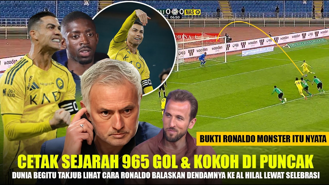 Ledakan Rekor 965 Gol & Kokoh di Puncak!! Reaksi Dunia Puas Lihat Selebrasi Ronaldo Sindir AL Hilal