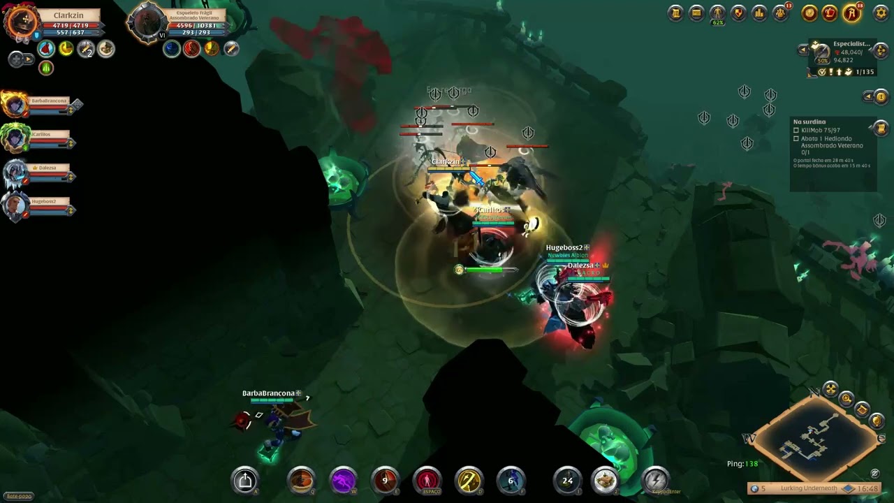 HCE | Lurking Underneath Lvl 18 - TANK 1830 IP (Full dmg) Albion Online