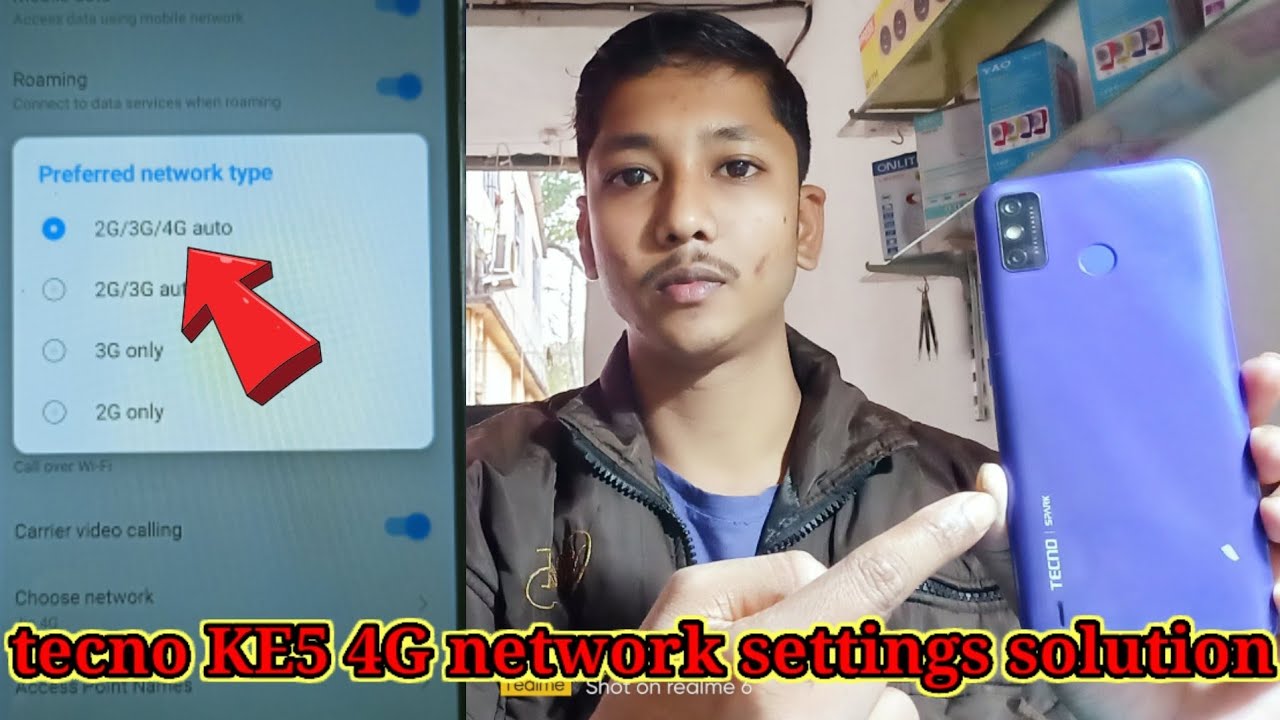 Tecno KE5 4G network, data settings. solution.?