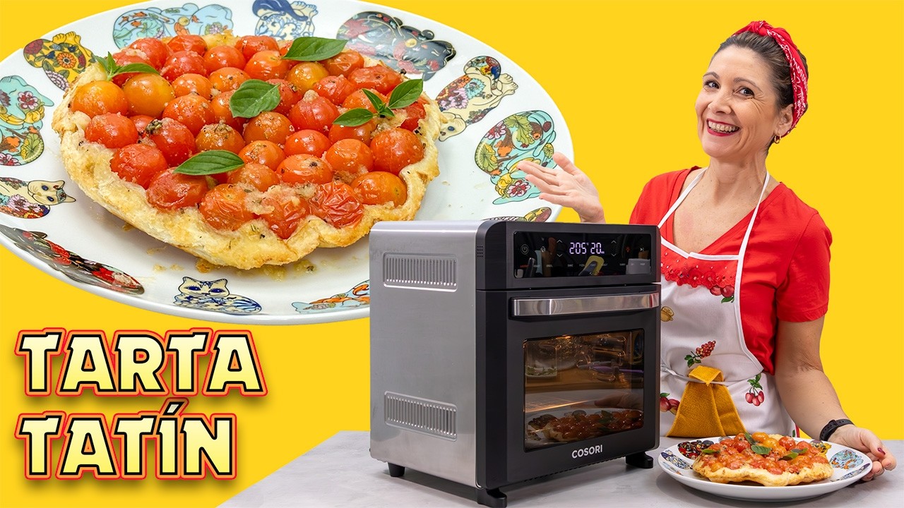 ¡Cocina con Estilo! ✅ TARTA Tatín de Tomate🍅Cherry y Albahaca🌿 en Air Fryer