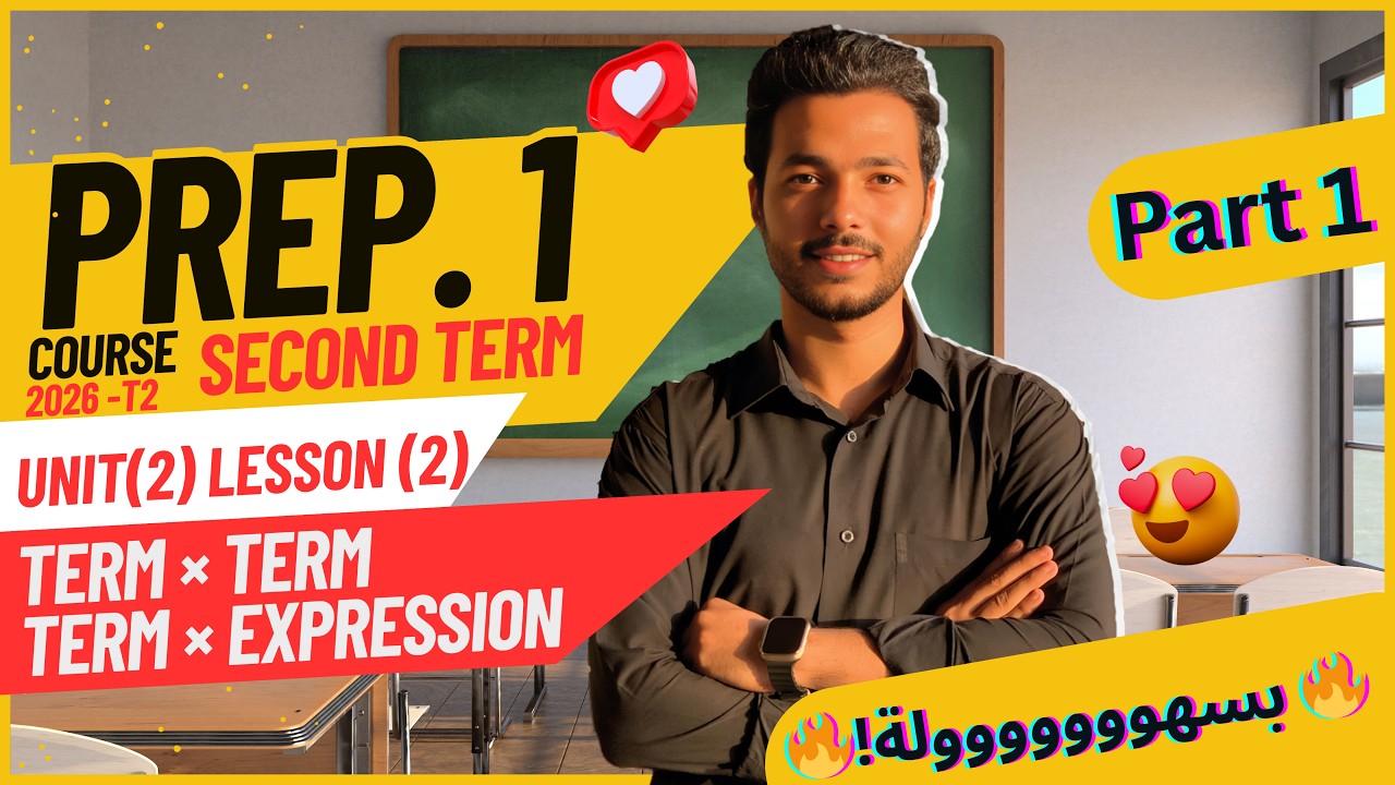 🔥Math Prep 1| Unit 2 Lesson 2 |🔥Multiplying  Algebraic Term by  Term or Term by Expression | Part 1