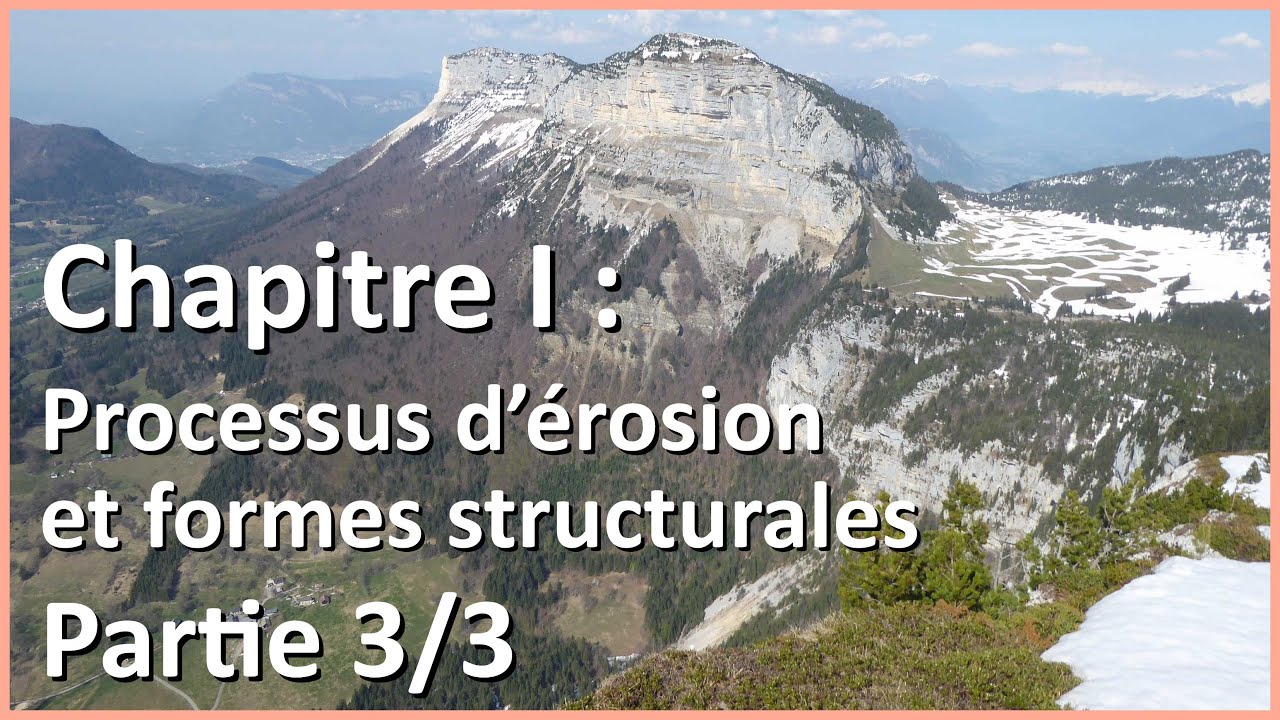 Processus d'érosion et formes structurales (3/3) - Géographie des environnements