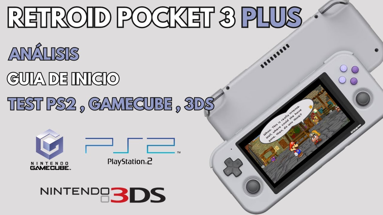 La Retroid Pocket 3 Plus es excelente! Análisis ,Guia de inicio, Test PS2, GC , 3DS