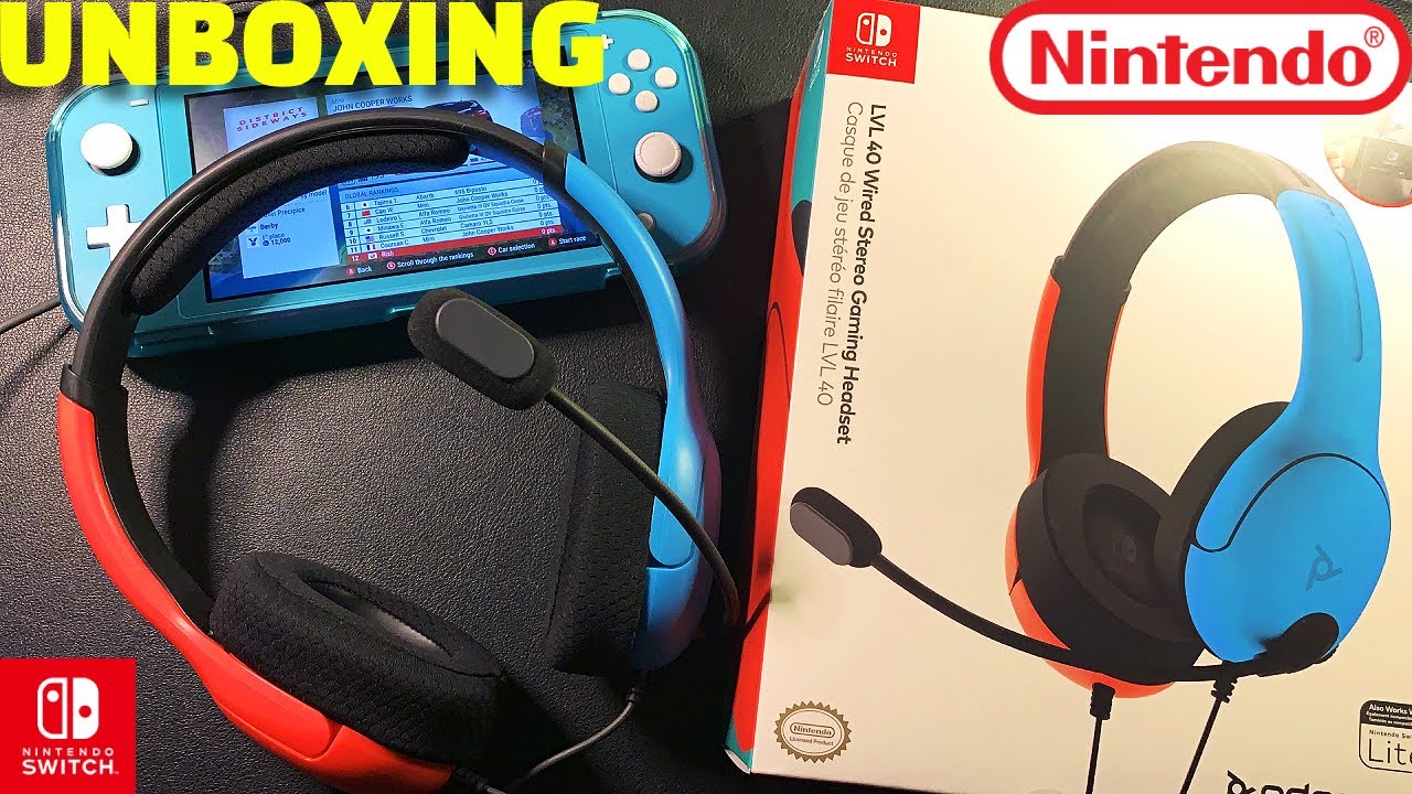 Unboxing Nintendo Switch Headphone