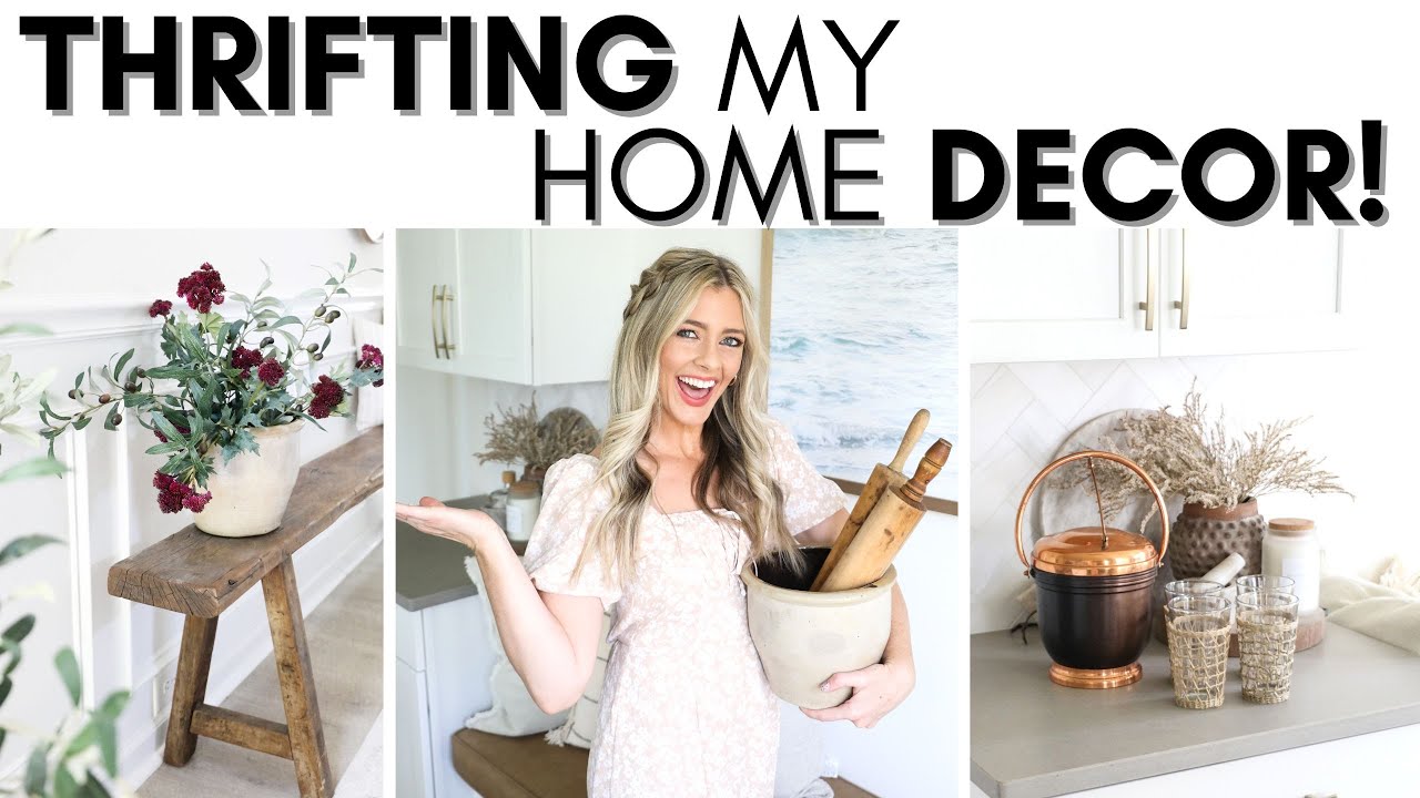 THRIFT WITH ME || THRIFT HAUL || BUDGET HOME DECOR || DESIGNER LOOK FOR LESS