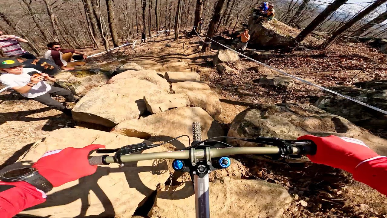 GoPro: Aaron Gwin takes 2nd Place at Tennessee National Downhill at Windrock Bike Park.