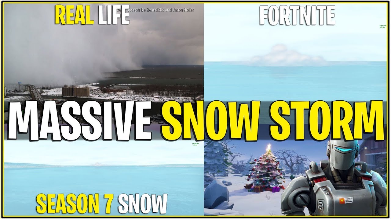 *NEW* MASSIVE SNOW STORM IN MAP RIGHT NOW..! *Season 7 Snow?* (Fortnite)