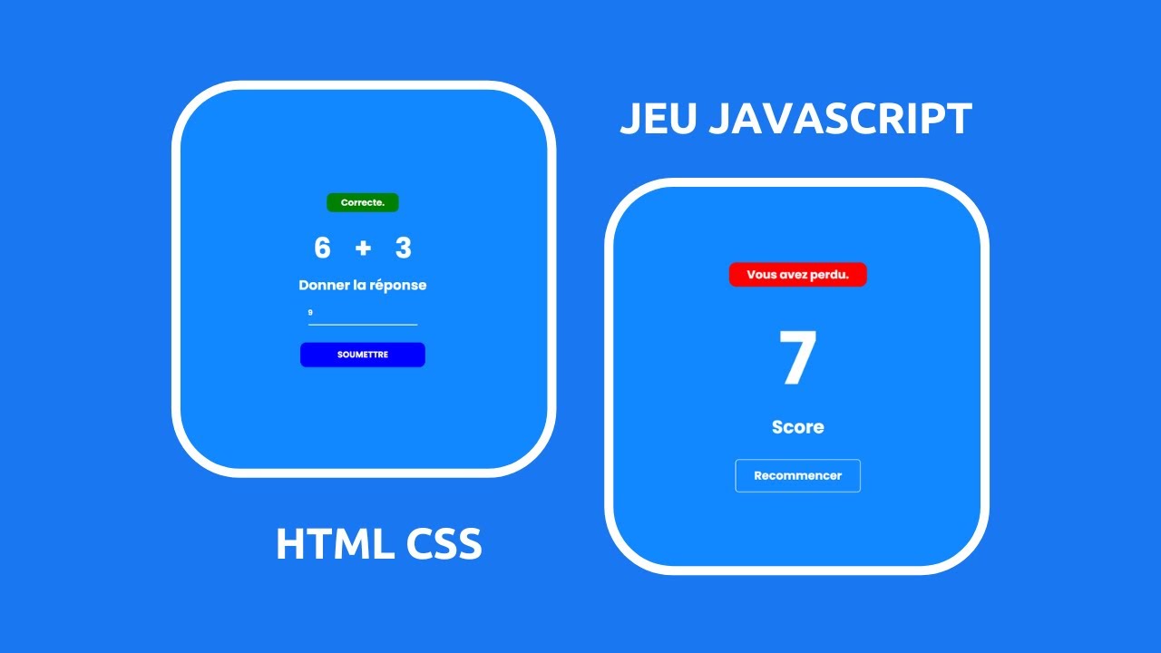Jeu Javascript pour débutant