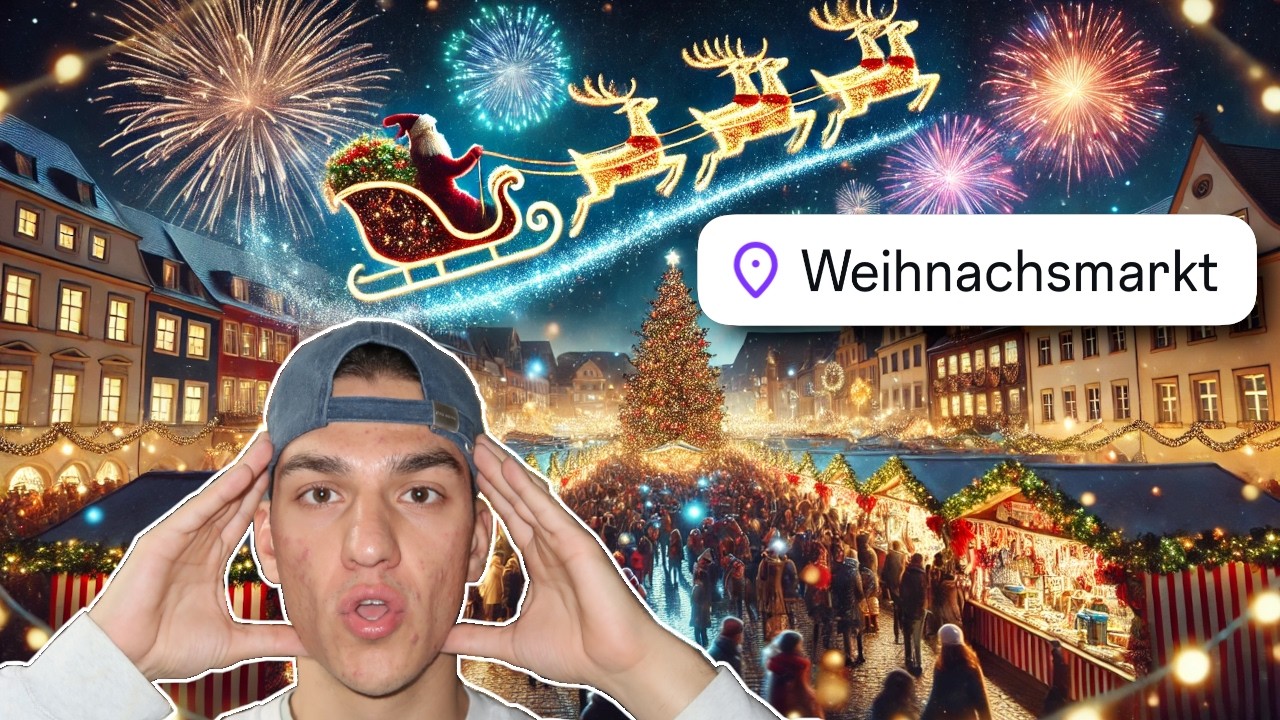 Das gab’s noch nie: Schlitten FLIEGT über WEIHNACHTSMARKT 2024 🎄🔥