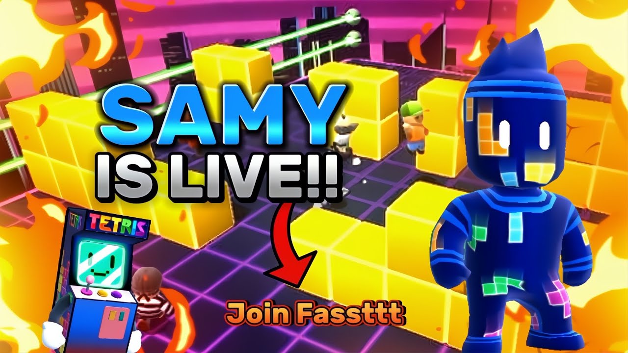 Stumble Guys Unlimited Legendary Block Dash Live!! Join Fast