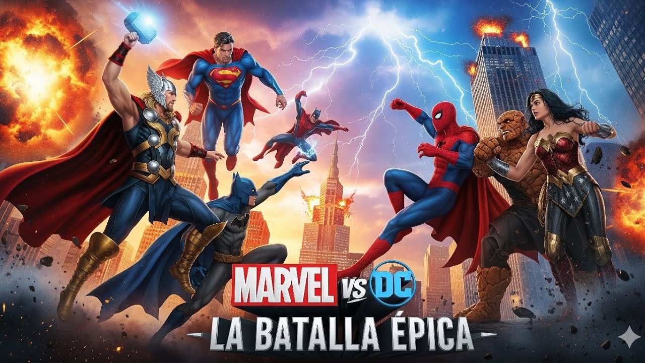 “Marvel vs DC: La Batalla Épica Que Nunca Imaginaste ⚡🔥 | Vengadores vs Liga de la Justicia”