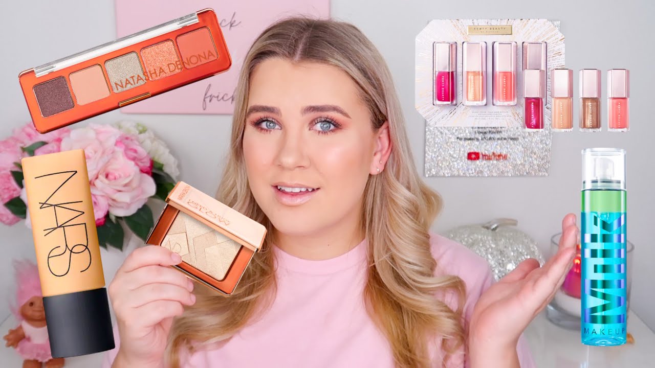 TRYING A BUNCH OF NEW MAKEUP! NATASHA DENONA, MILK MAKEUP & MORE!