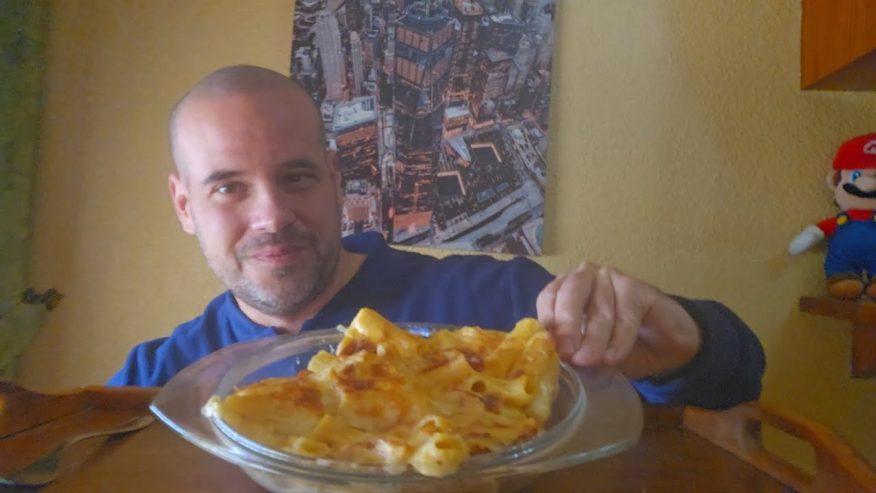 Asmr comiendo macarrones con mucho queso gratinados,te relajo🧀
