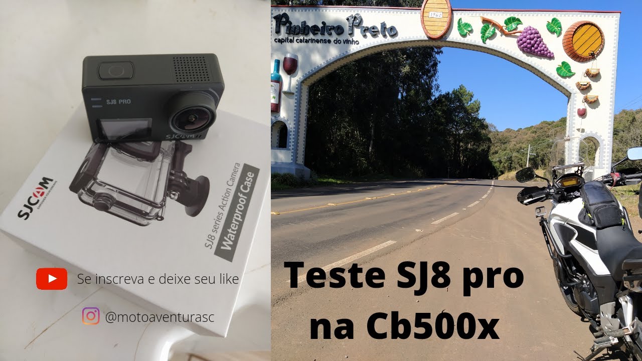 SJCAM, Sj8 pro teste. motovlog CB500x