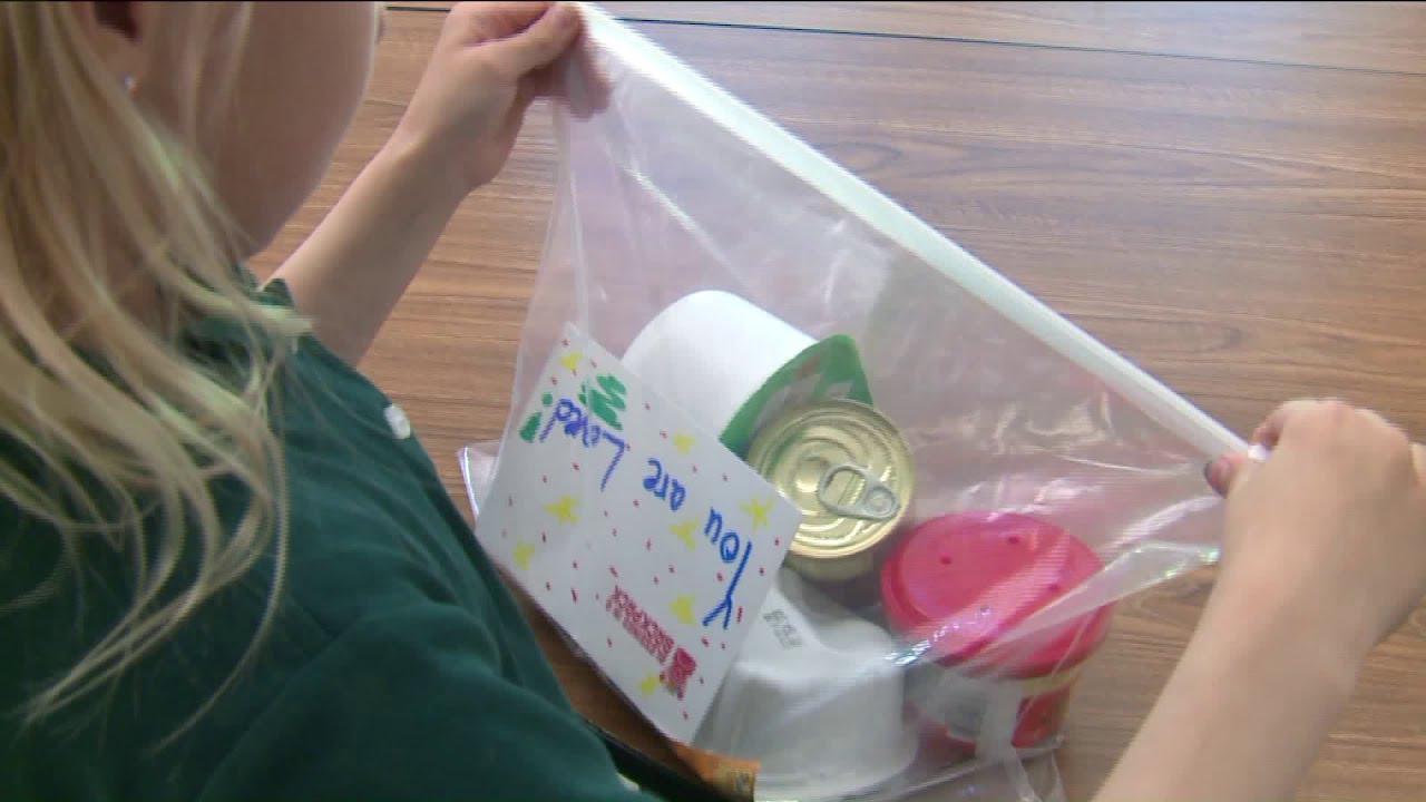 Bags of food `blessings` make sure kids don`t go hungry over the weekend