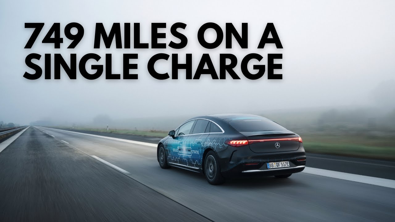 Твердотельный аккумулятор Mercedes EQS проезжает 749 миль