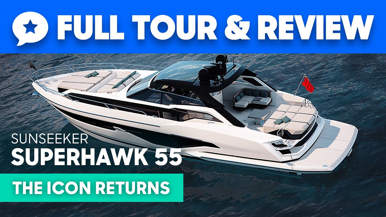 Обзор и экскурсия по яхте Sunseeker Superhawk 55 | YachtBuyer