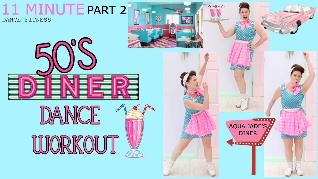 50'S DINER DANCE WORKOUT PART 2 | JUKE BOX CLASSICS | FUN EASY DANCE MOVES | ELVIS | THE RONETTES