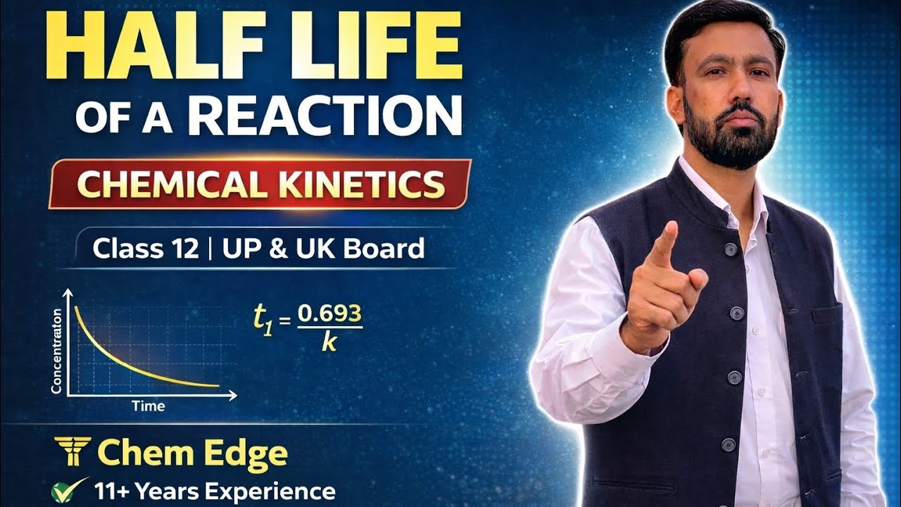 Concept with derivation of half life of a reaction 