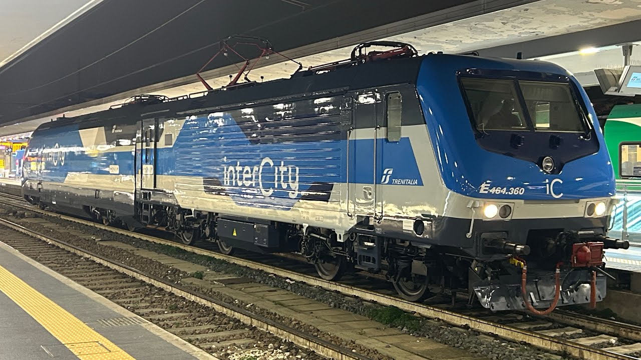 LIS Foligno - Milano Centrale E.464.360 IC + E.414.159 IC in nuova livrea Intercity Giorno 