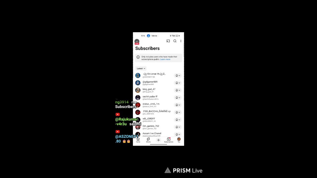 Live streaming of Mithun_YT001