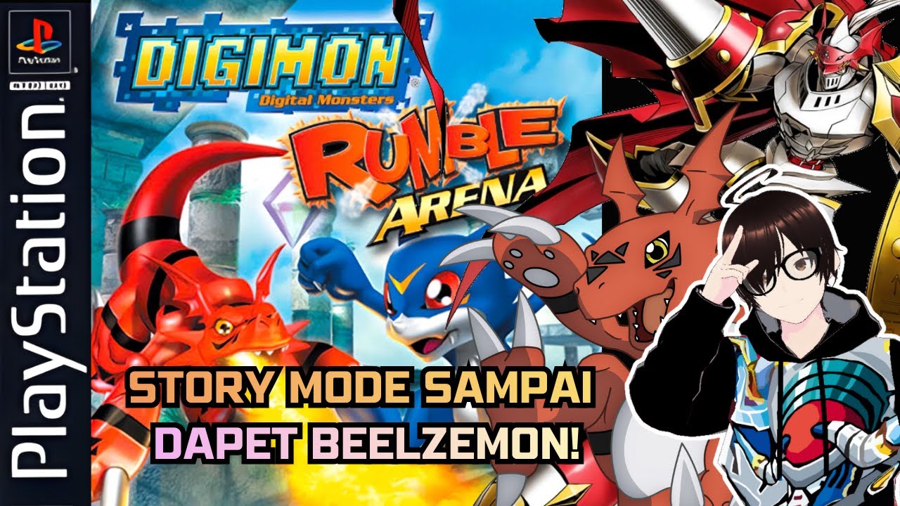 [🔴] Digimon Rumble Arena PS1 Indonesia - TAMAT STORY MODE SAMPAI DAPET BEELZEMON!