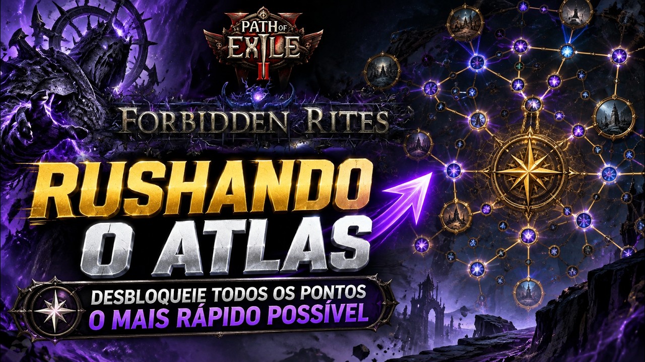 RUSHANDO O ATLAS NO POE2! Como Desbloquear TODOS os Pontos o Mais R&aacute;pido | Forbidden Rites