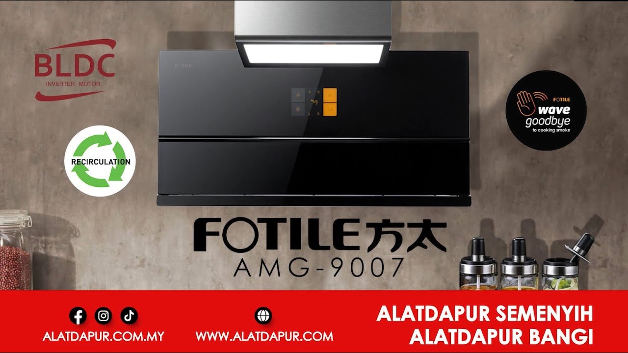 FORTILE Chimney Hood AMG 9007 | AlatDapur