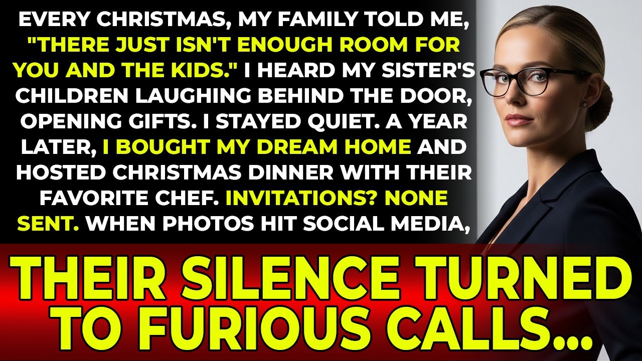 Every Christmas, My Family Told Me, 'There Just Isn't Enough Room for You and the Kids.' I Heard My…