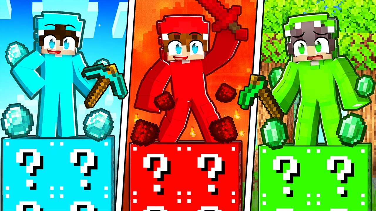 EKSTREMALNY WYŚCIG LUCKY BLOCK w Minecraft!
