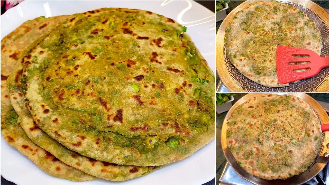 हरे मटर का चटकारेदार पराठा बनाने का तरीका | Matar Ka Paratha | Matar Paratha Recipe