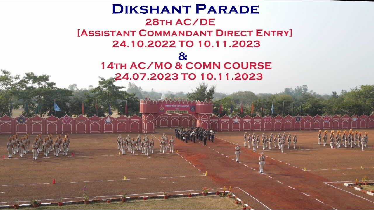 Passing Out Parade of 28th ACDE and 14th AC(MO/Comm.) Course on 10th November 2023