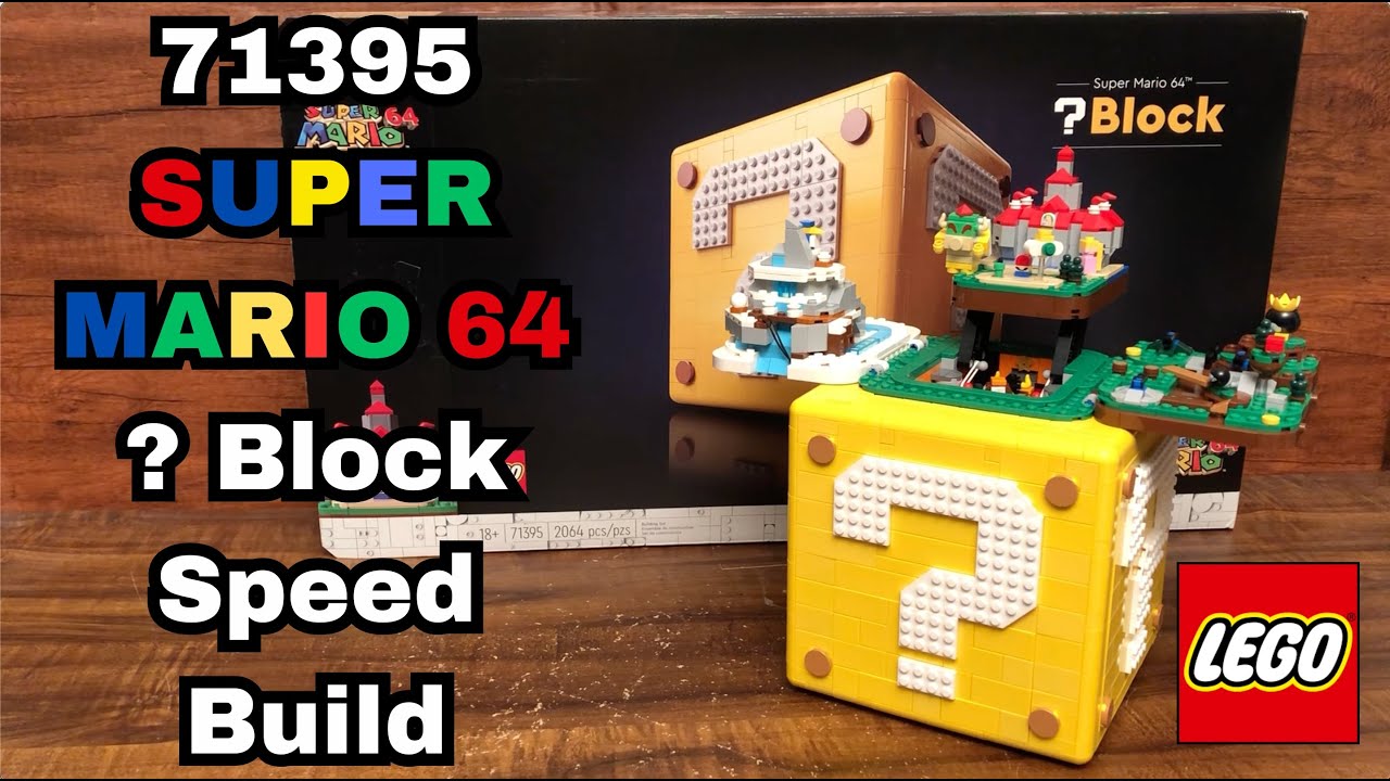 LEGO Super Mario 71395 Super Mario 64 Question Mark ? Block Time-lapse Speed Build