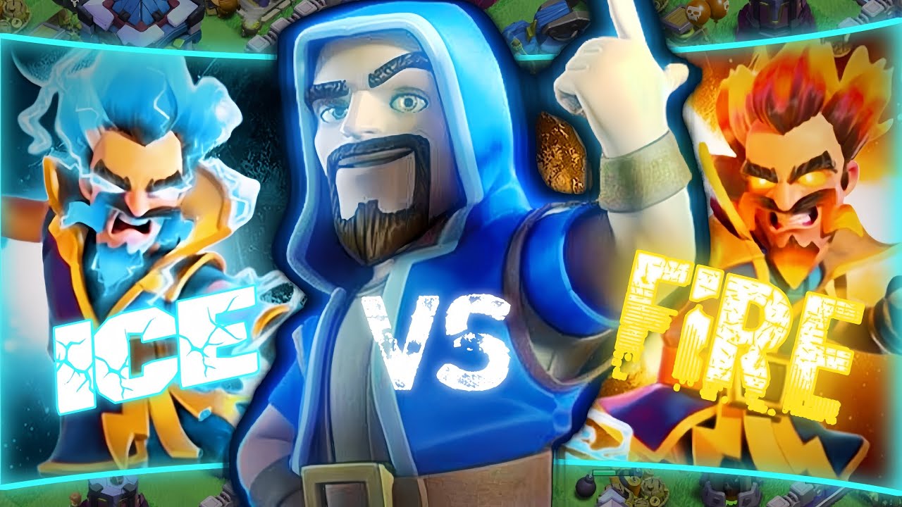 Electro fire wizard vs Electro ice wizard || clash of clans || Best wizard comparison clash of clans