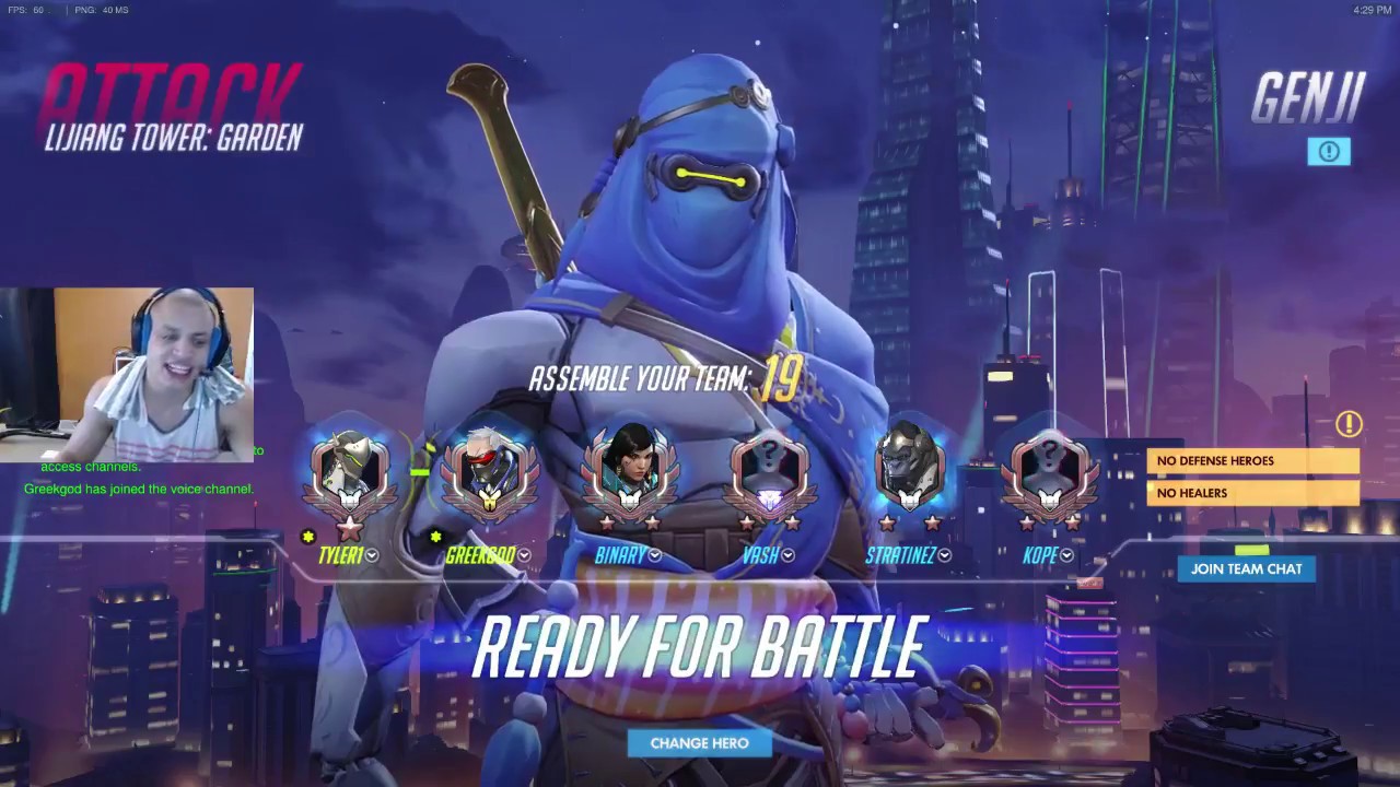 Tyler1 Plays Overwatch (Part 1) [VOD: April 10, 2017]