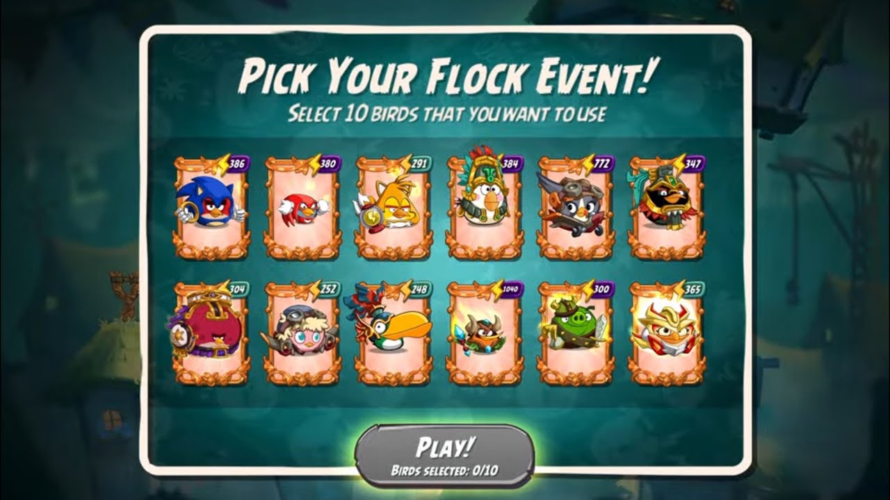Pick 10 birds wild CVC CLAN BATTLE | boosted bubbles lineup start | angry birds 2 ab2 
