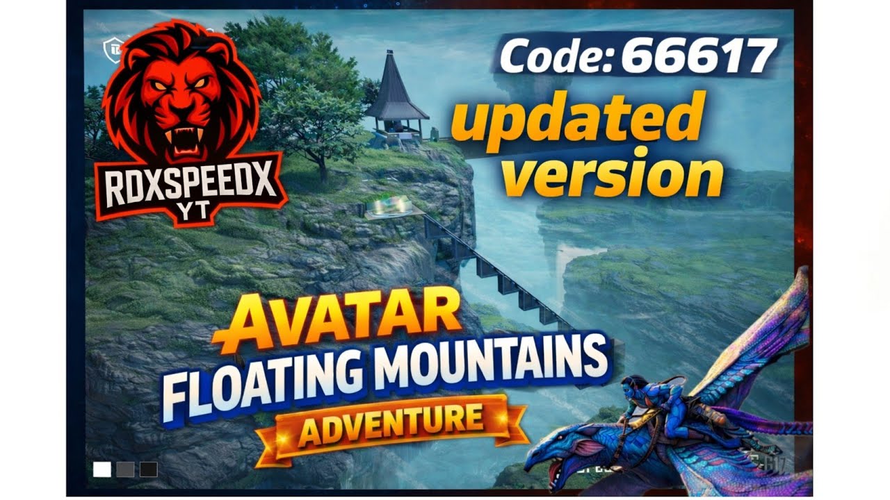 Bgmi wow Parkour map code 66617 | updated version| AVATAR FLOATING MOUNTAINS ADVENTURE | #bgmi  