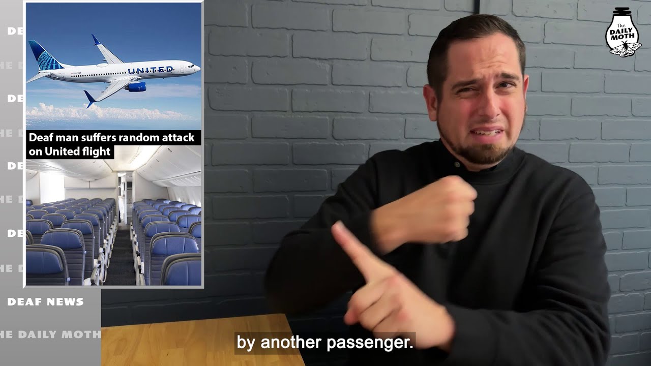 Deaf man suffers random attack on United flight
