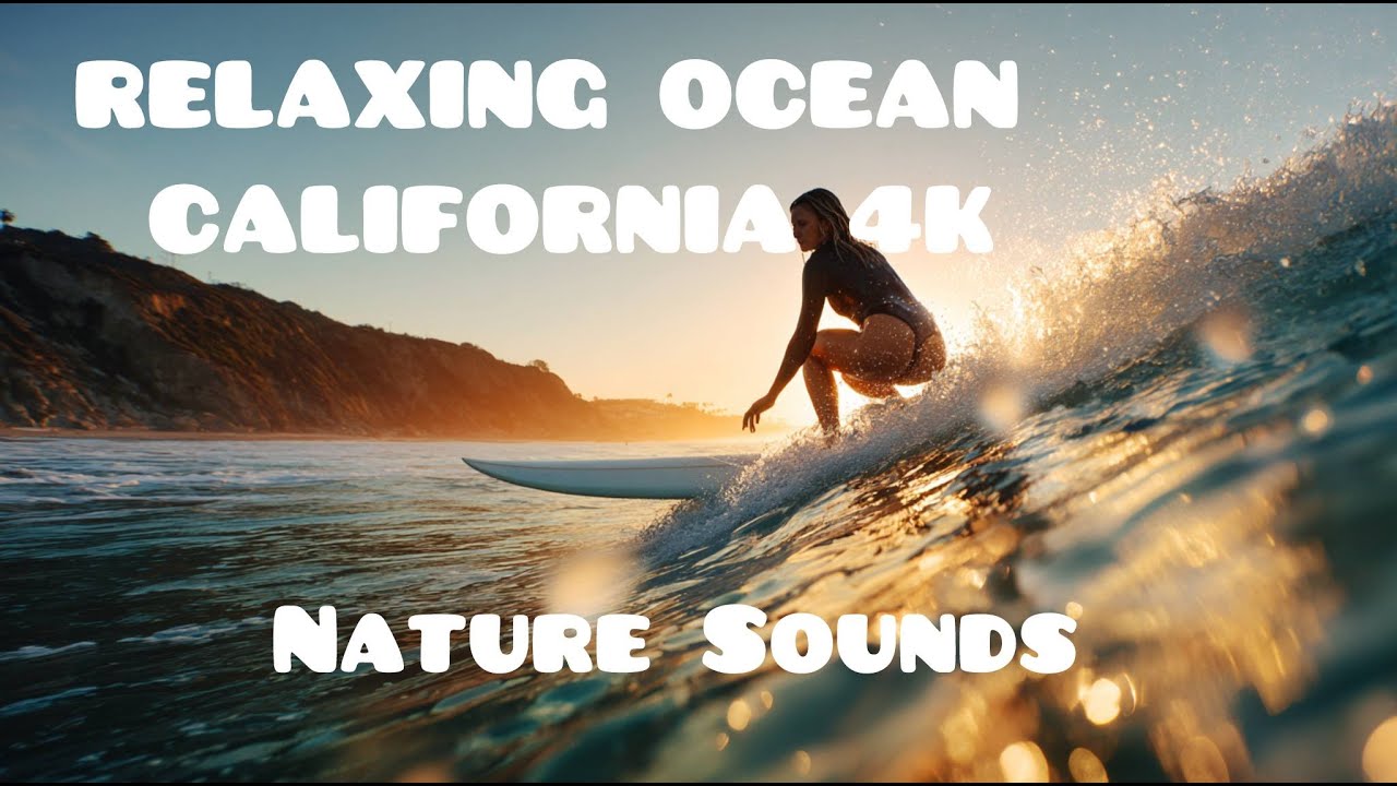 Salt Creek Beach Sunset 4K – Relaxing Ocean Waves & Soft Background Music for Sleep, Work & TV