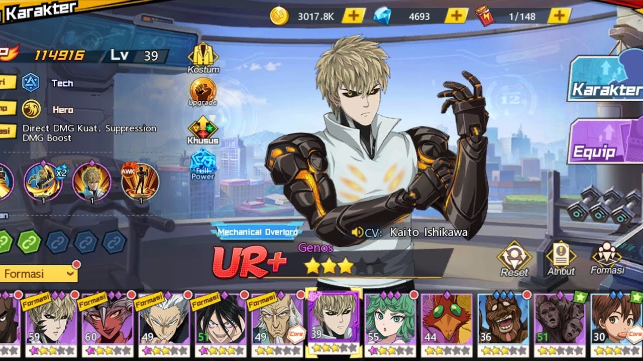 Gacha UR+ Pertama🔥🔥 I One punch man The Strongest
