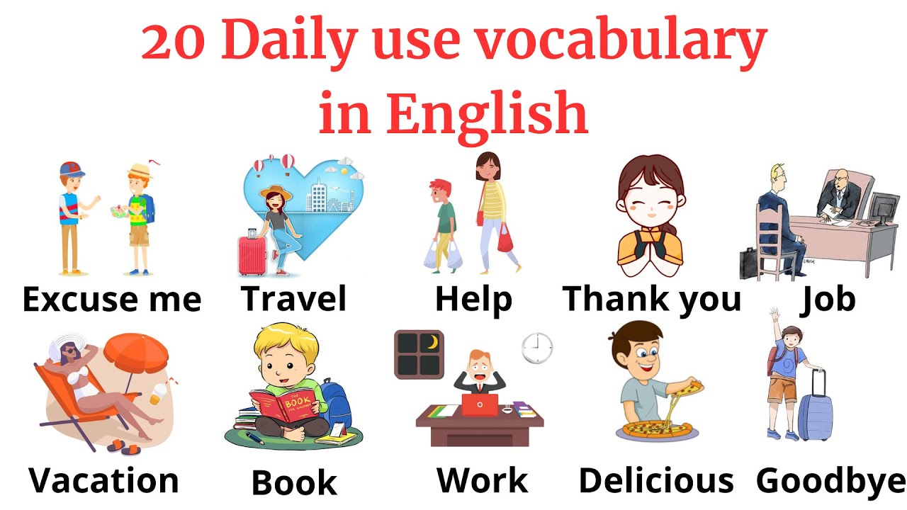 20 Daily use Vocabulary in English | English practice #english