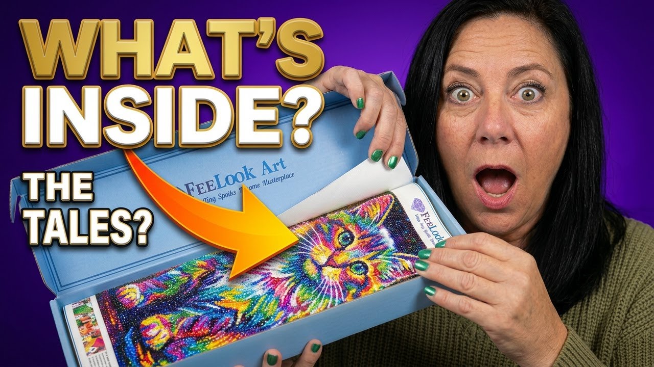 Unboxing FeeLook Art Diamond Painting Classic Tales Reimagined - What's Inside?