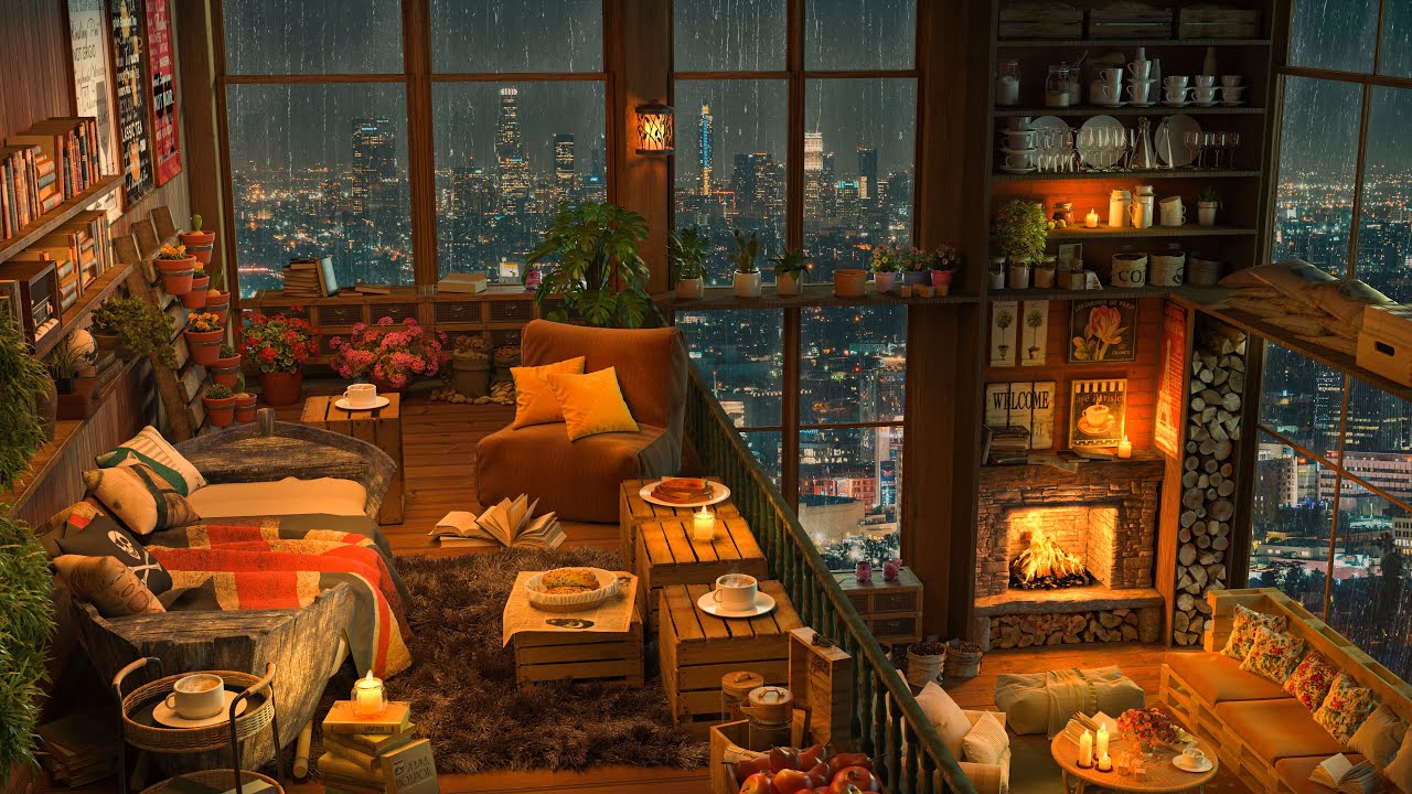 Relaxing Jazz Music for Stress Relief ☕ Cozy Coffee Shop Ambience & Smooth Jazz Instrumental Music