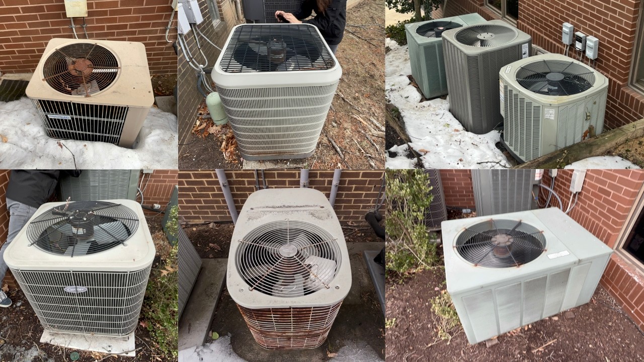 Heat Pump Heaven - Various Heat Pumps At Two Office Complexes