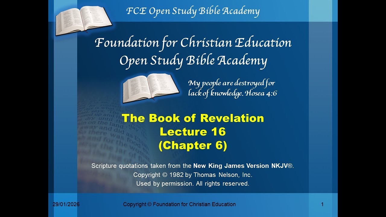 Revelation Lecture  16   Chapter 6    Pt 2   260226