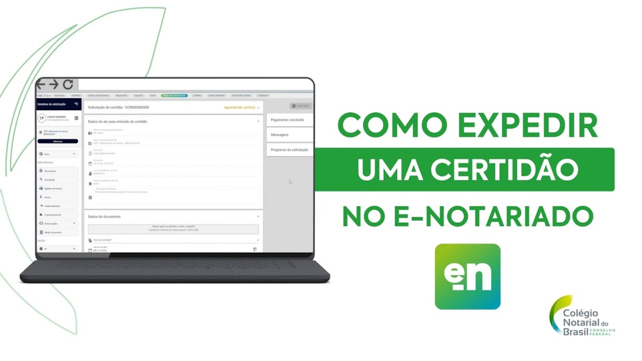 Como expedir uma certid&atilde;o no e-Notariado